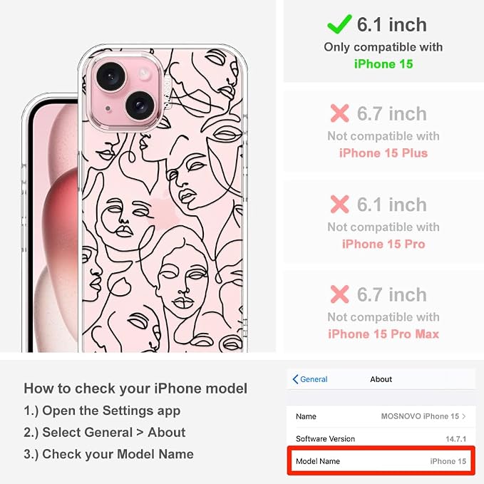 MOSNOVO Case for iPhone 15 - Image 2