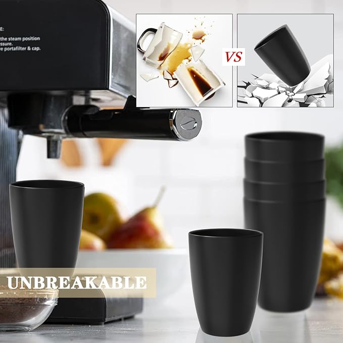 Homienly Kitchen Cups 20oz Wheat Straw Cups-6 pcs Lightweight cups Unbreakable - Image 6