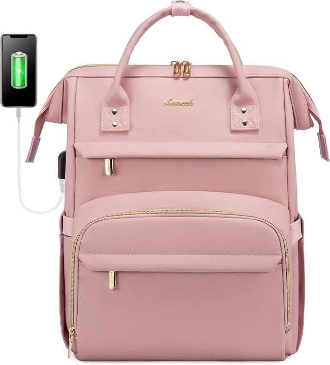 LOVEVOOK Leather Laptop Backpack by LOVEVOOK
