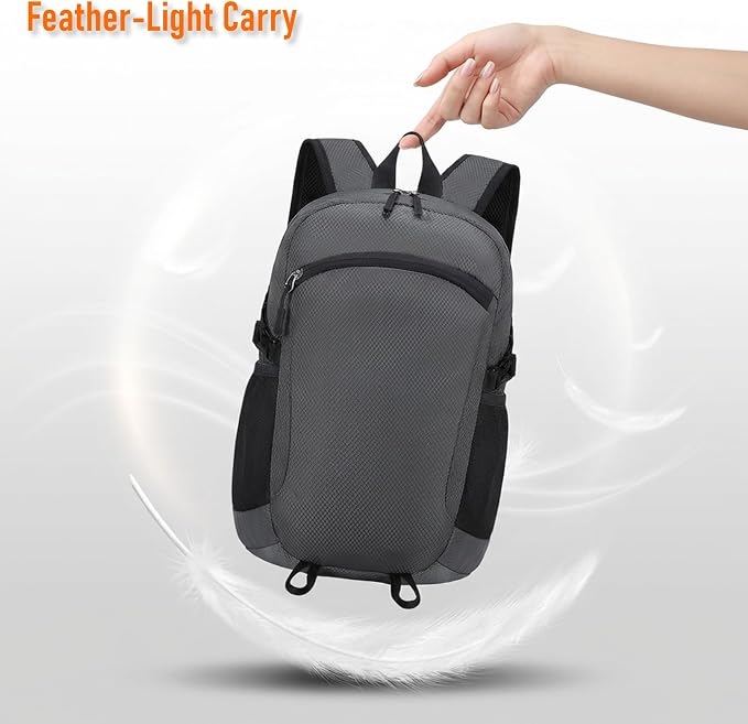Lightweight Hiking Backpack 18L Packable Foldable Small Daypack Collapsible - Image 4