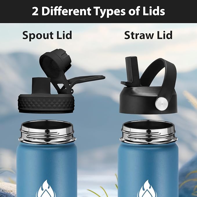 SENDESTAR Water Bottle 32oz Double Wall Vacuum Insulated Leak Proof Stainless - Image 2