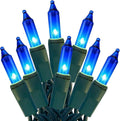 HISHINY Christmas Lights 100 Count Blue Christmas Tree String Lights by HISHINY