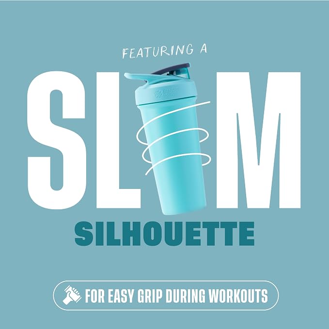 BlenderBottle Sport Sleek Shaker Cup Insulated Stainless Steel Water Bottle - Image 7