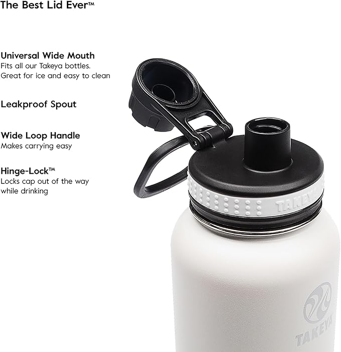 Takeya Originals Vacuum-Insulated Stainless-Steel Water Bottle - Image 4