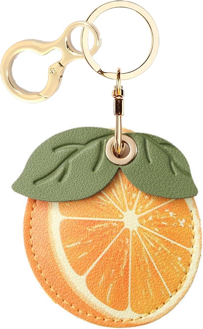 Leather Keychain Holder Case Compatible by BORKUANA