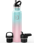 IRON °FLASK Camping & Hiking Hydration Flask - 24 oz Bubble Gum by IronFlask