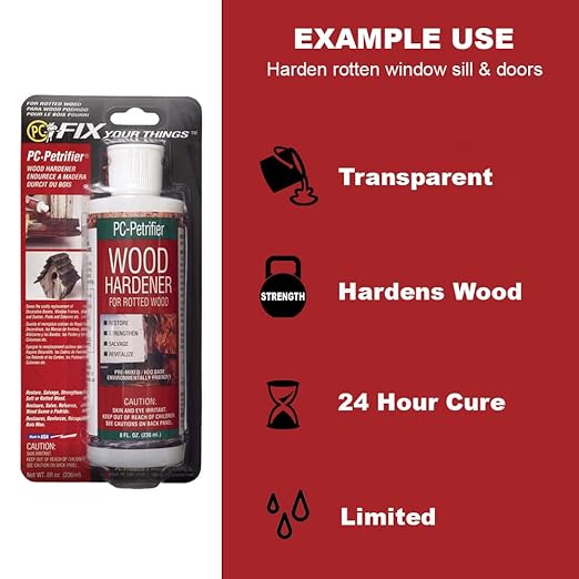 PC-Products PC-Woody Wood Repair Epoxy Paste, Two-Part 12 oz, and PC-Petrifier - Image 7