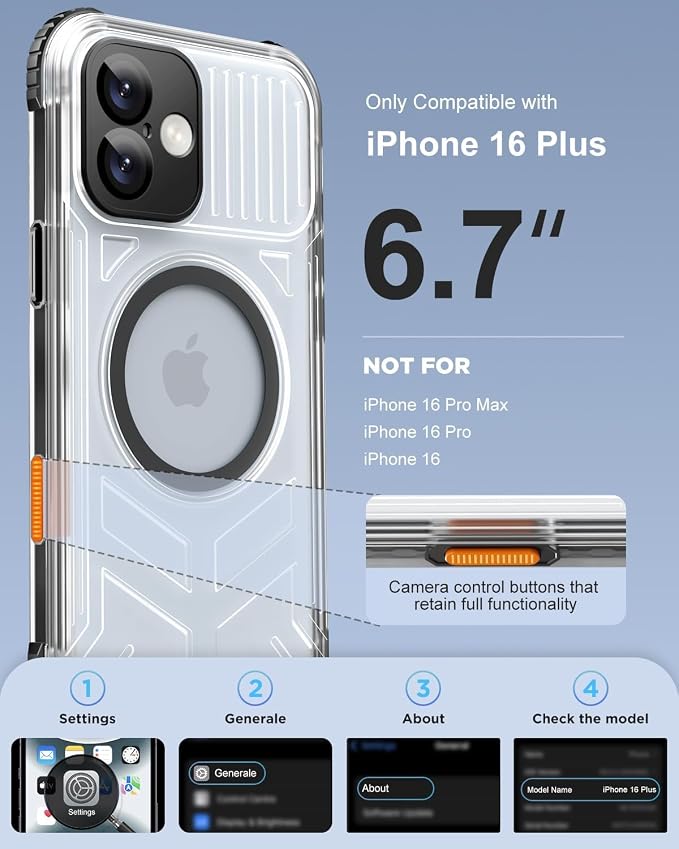 for iPhone 16 Plus Waterproof Case - Image 2