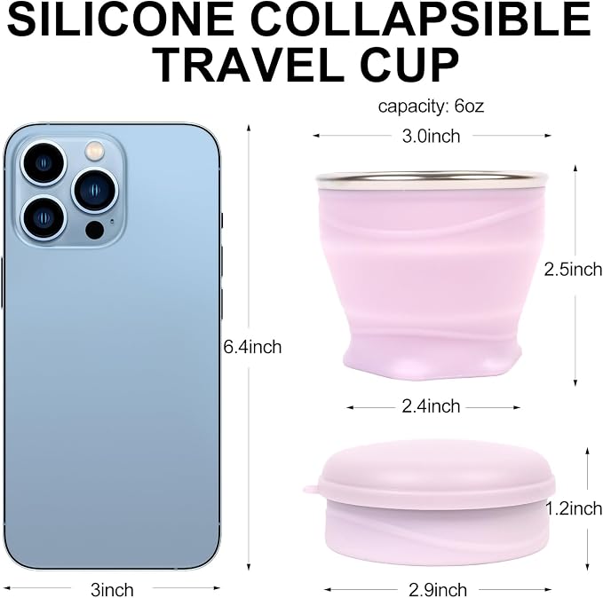 Collapsible Travel Cup with Lid - Image 3