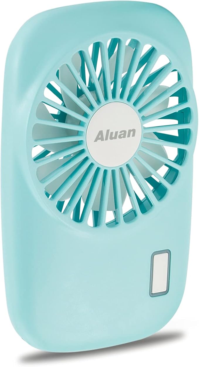 Aluan Handheld Mini Fan Powerful Small Personal Portable Speed Adjustable USB by Aluan