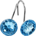 MitoVilla Blue Shower Curtain Hooks Rings, Metal Shower Hooks by MitoVilla