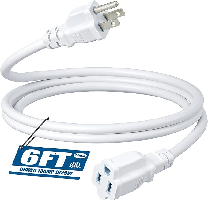 DEWENWILS Extension Cord 6 FT, 3 Prong Waterproof Extension Cable by DEWENWILS