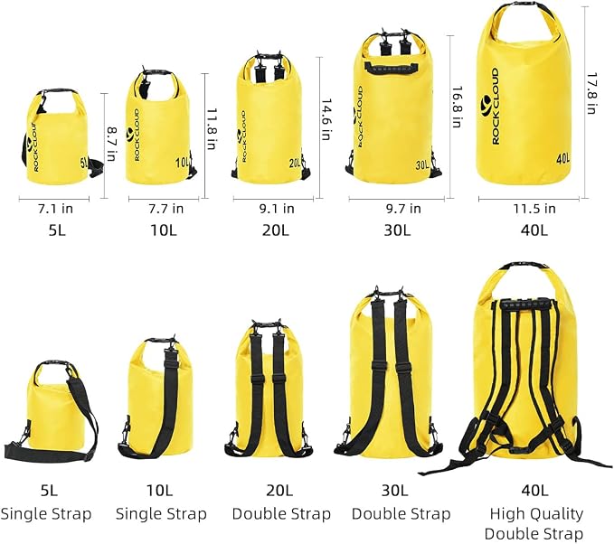 ROCK CLOUD Dry Bag Waterproof 20L Dry Sack - Image 2