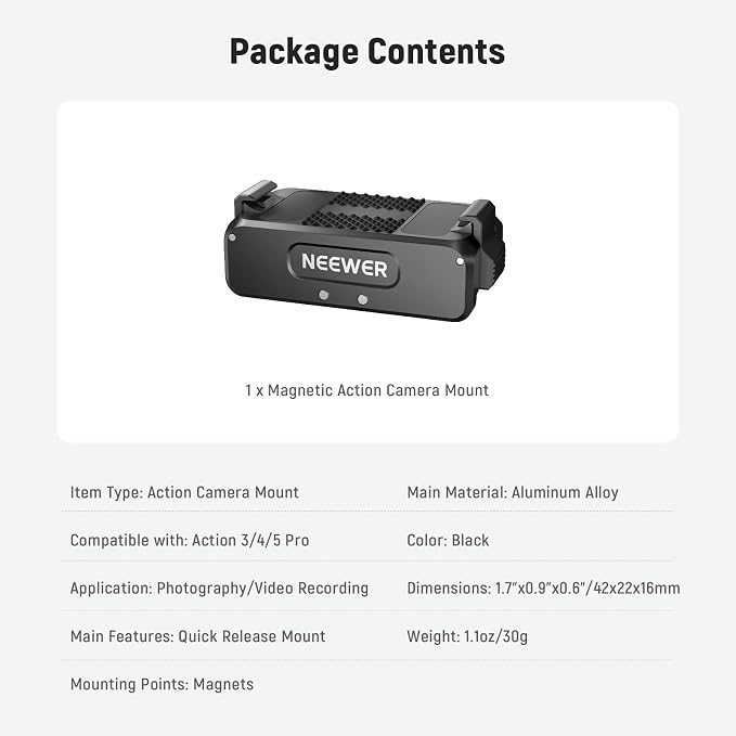 NEEWER Magnetic Mount Adapter Compatible - Image 8