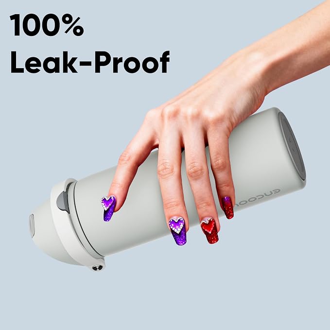 Insulated Water Bottle with Straw - Image 6