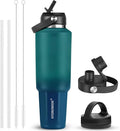 HYDROWION 32 oz Insulated Water Bottle, Car Water Bottle Holder by HYDROWION