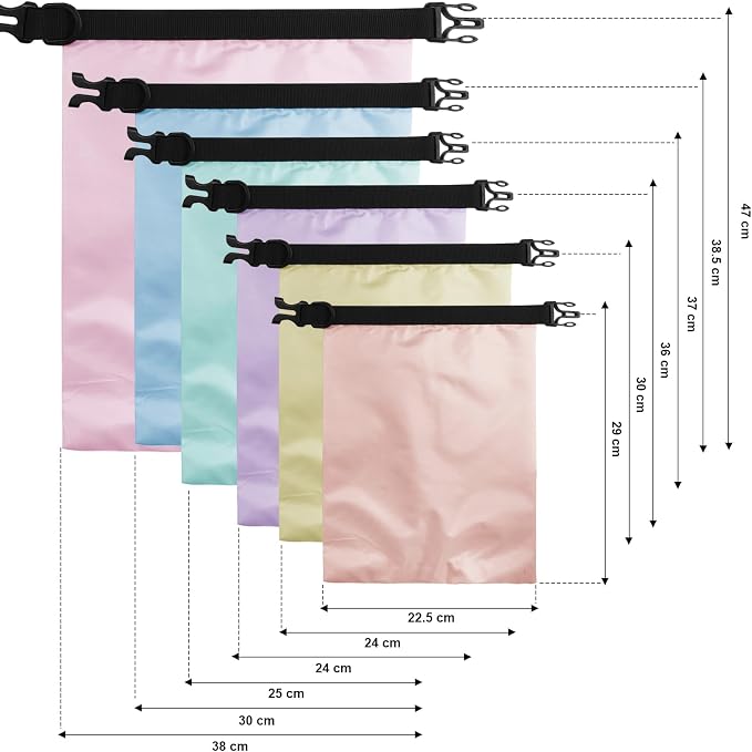 Shappy 6/12 Pcs Waterproof Dry Bags, Lightweight Outdoor Waterproof Dry Stuff - Image 2