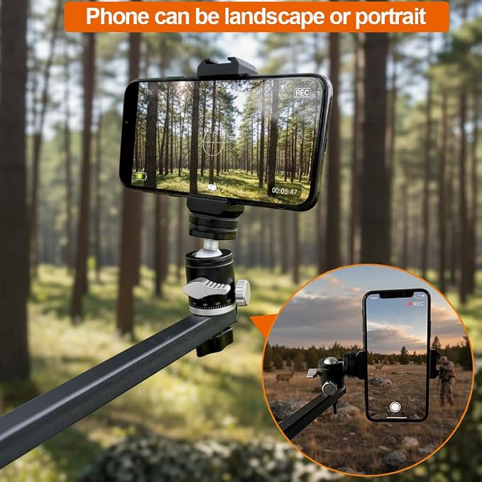 Tree Stand Phone Mount for Hunting, Treestand Phone Holder for Self Filming - Image 5