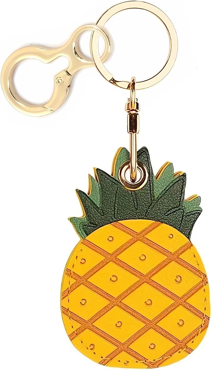 Leather Keychain Holder Case Compatible by BORKUANA