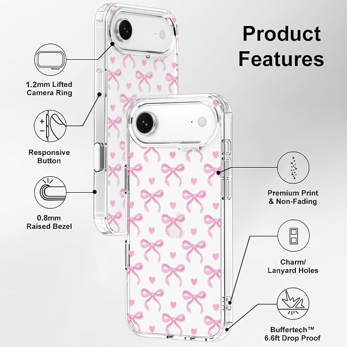 MOSNOVO for iPhone Air Case | Military Grade 6.6ft Drop Tested | Camera Control - Image 7