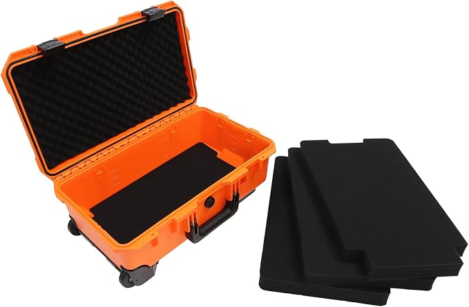 22" Weatherproof Hard Case Rolling Waterproof Case Dry Box - Image 6