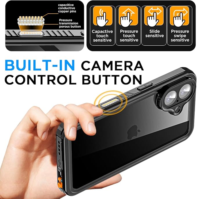 AICase Compatible with iPhone 16 Case Waterproof - Image 3