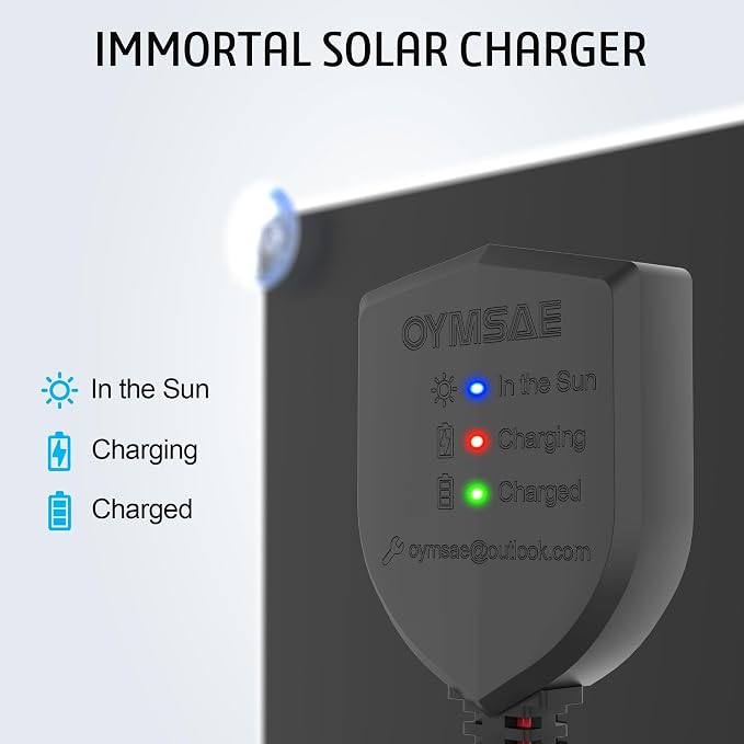 OYMSAE White 20W 12V Solar Panel Battery Charger Portable Waterproof Power - Image 6