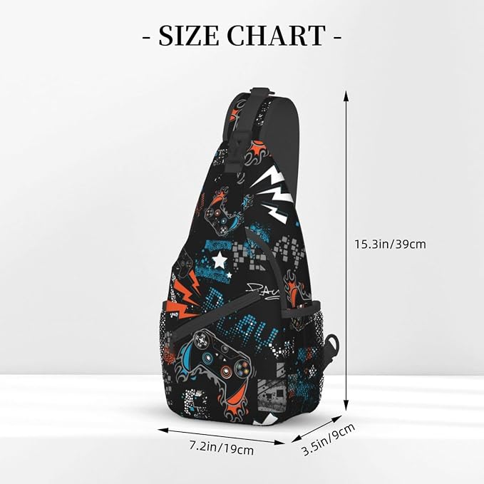 Sling Backpack For Men Hiking Daypack Crossbody Shoulder Bag Travel Chest Pack - Image 5