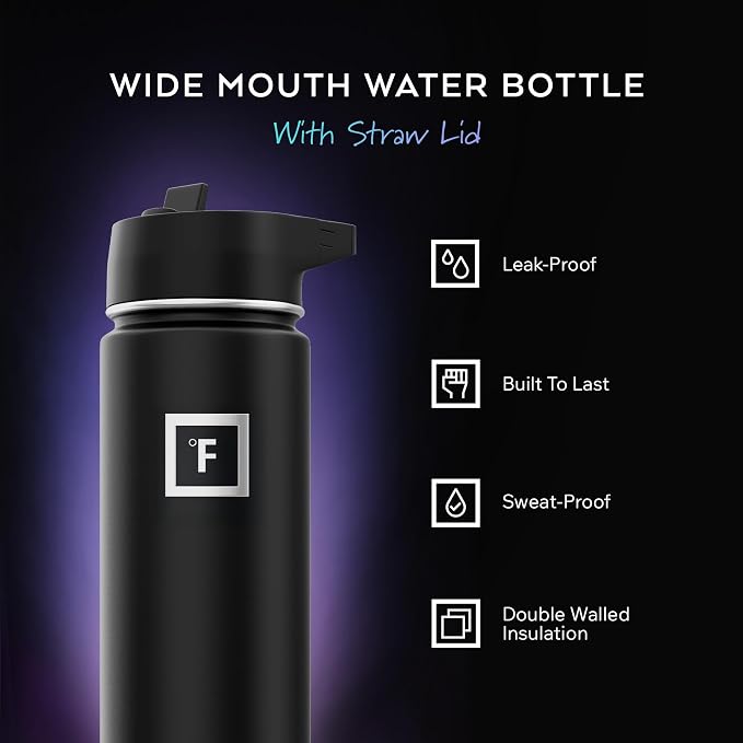 IRON °FLASK Camping & Hiking Hydration Flask - 18 oz Bubble Gum - Image 2