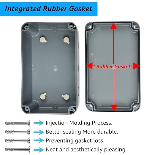 Nineleaf Waterproof Electrical Box, 1PK Plastic Junction Box, IP66 External - Image 3