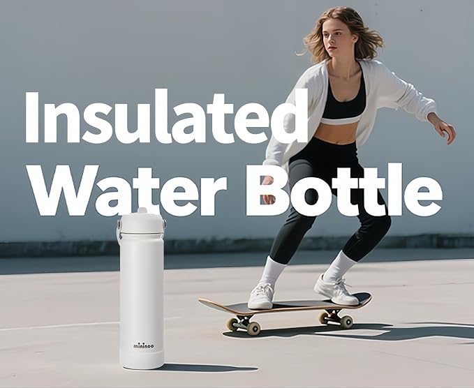 mininoo Insulated Stainless Steel Water Bottle - Image 8