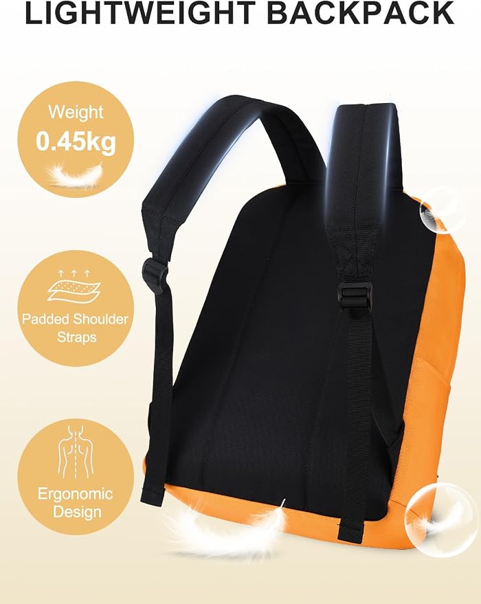 VASCHY Lightweight Backpack for School, Classic Basic Water Resistant Casual - Image 5