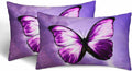 Purple Butterfly Couch Pillow Covers 12 X 20 Vibrant Magical Nature Insect Set by Unknown