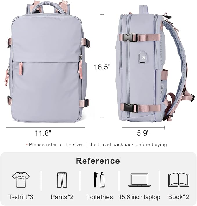 coofay Travel Backpack For Women Airline Approved Carry On Backpack Flight - Image 4