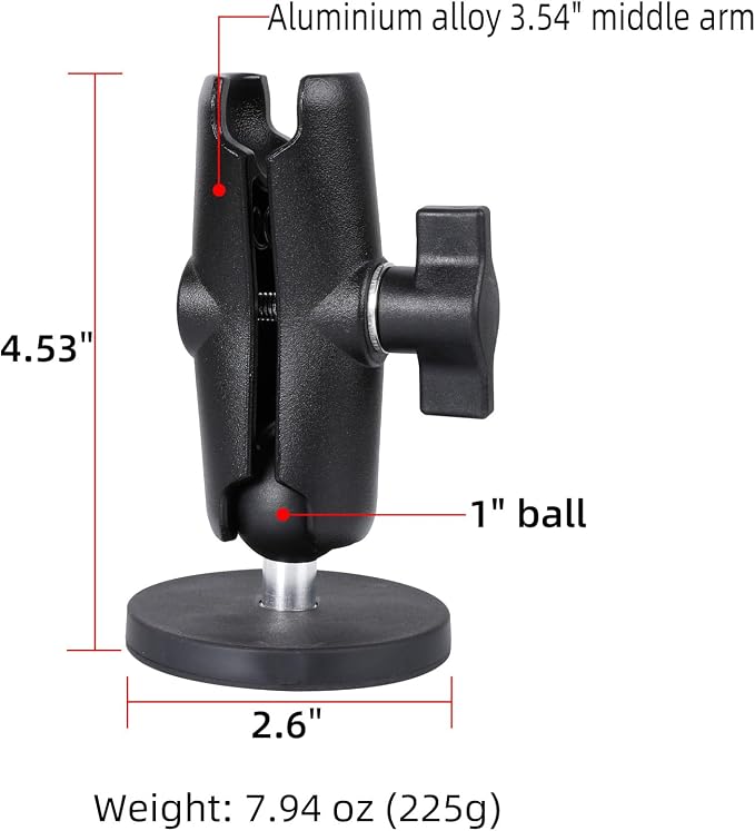 66mm Diameter Round Heavy-Duty Magnetic Base Mount - Image 2