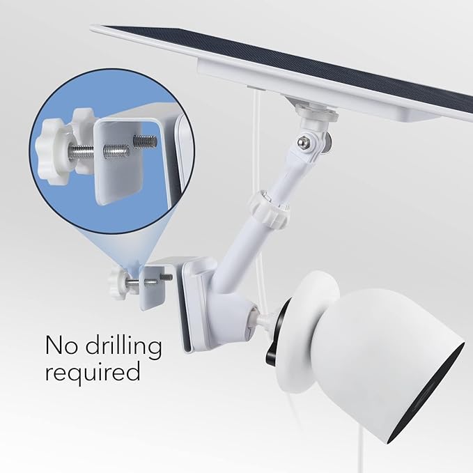 Wasserstein Gutter Mount for Google Nest Cam & Solar Panel - Image 4