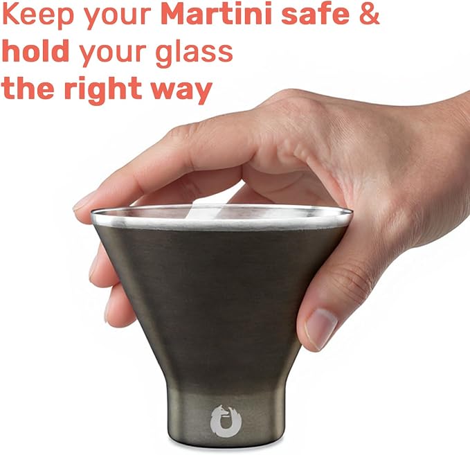 Snowfox Premium Vacuum Insulated Stainless Steel Martini Glass, Martinis Stay - Image 6