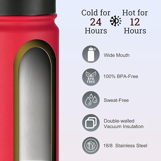 mininoo 24 oz Insulated Water Bottle - Image 3