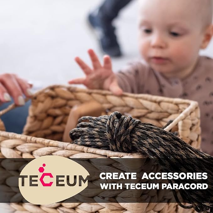 TECEUM 5/32" Paracord Rope 1000 – 1000ft / 200ft / 100ft / 50ft – Tactical - Image 7