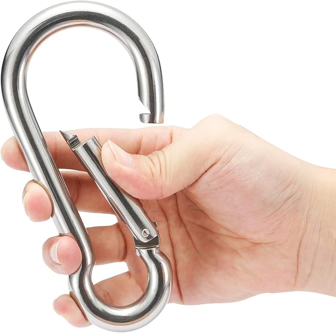 sprookber Stainless Steel Spring Snap Hook Carabiner - Image 4