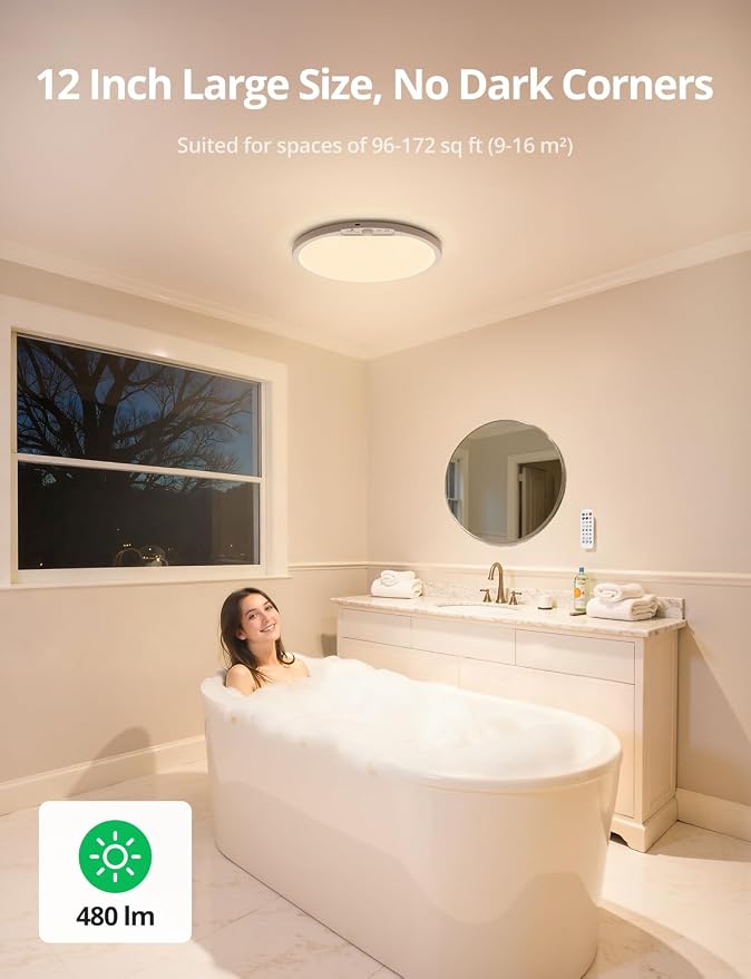 Bojim 10000mAh Battery Operated Ceiling Light - Image 3