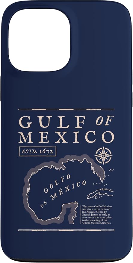 Gulf of Mexico 1672 Historic Map Case by Unknown