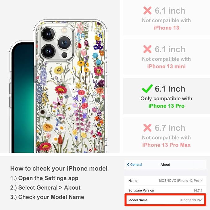 MOSNOVO Case for iPhone 13 Pro - Image 2