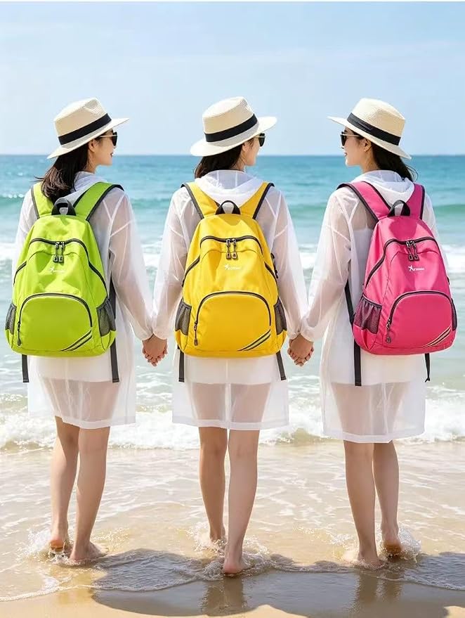 Geboldil Men's and women's waterproof backpack traveling backpack green - Image 8
