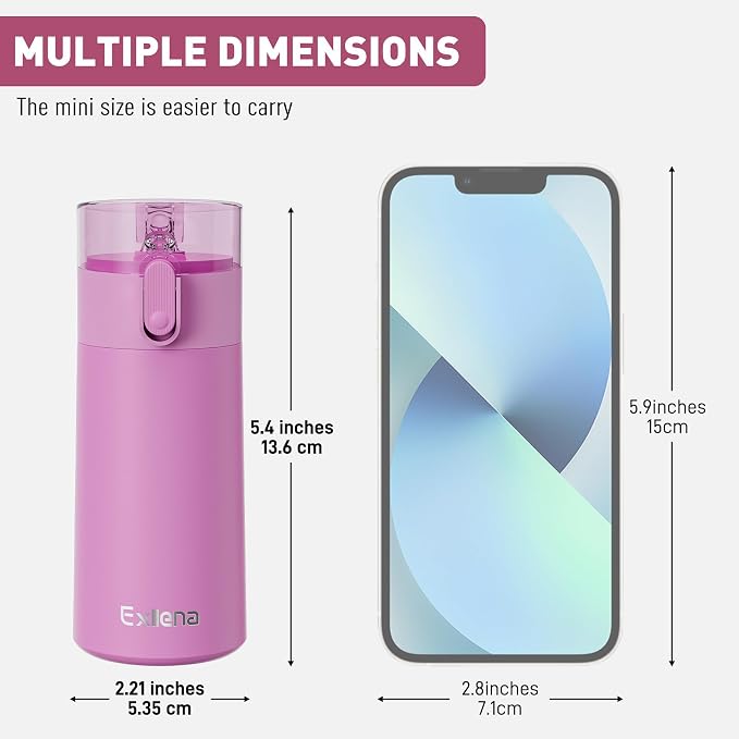 5oz Small Water Bottles with Straw, Mini Water Bottle with One-Hand Open Design - Image 2