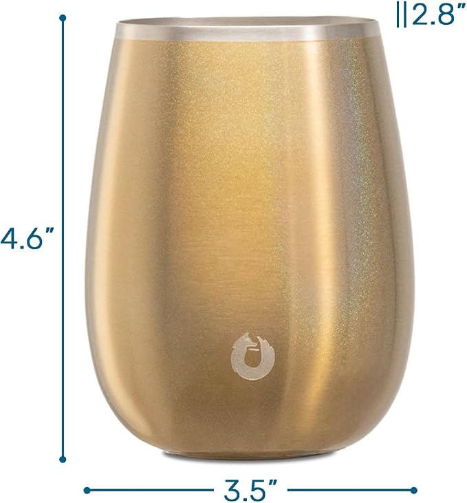 SNOWFOX Premium Vacuum Insulated Stainless Steel Grand Pinot Wine Glass - Image 2