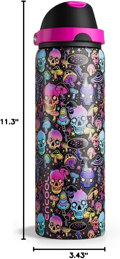 Insulated Water Bottle with Straw - Image 8