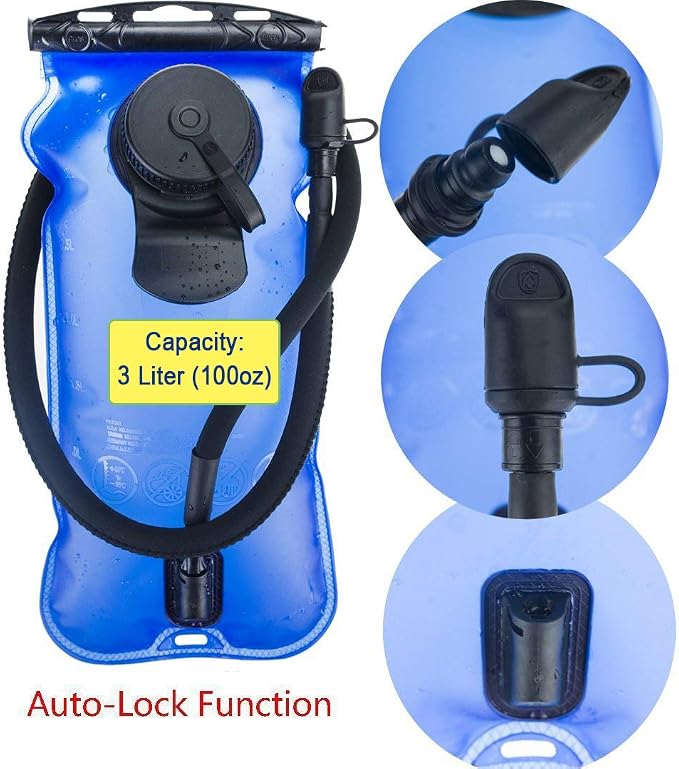 WACOOL 3L 3Liter 100oz BPA Free EVA Hydration Pack Bladder, Leak-Proof Water - Image 2