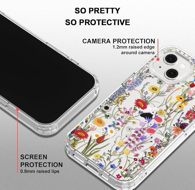 MOSNOVO for iPhone 13/14 Case | Military Grade 6.6ft Drop Tested | Clear - Image 5