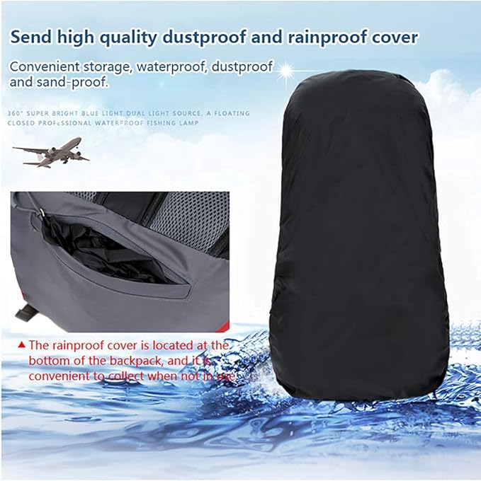Bseash 60L Waterproof Hiking Camping Backpack - Image 6
